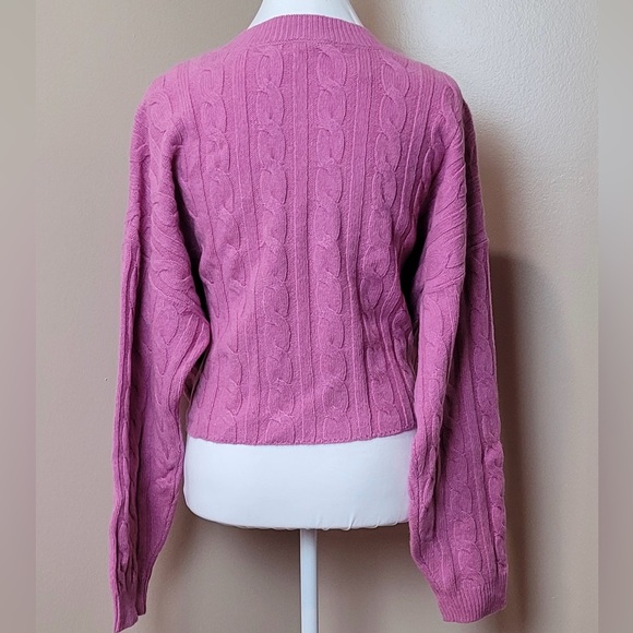 Madewell Cropped Cable Knit Sweater - Picture 4 of 9